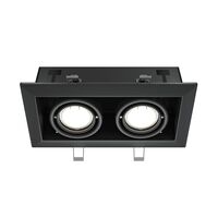 Встраиваемый светильник Metal Modern GU10 2x10Вт / Maytoni DL008-2-02-B