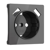 Накладка для розетки USB (графит акрил) / W1179544