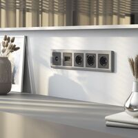 Накладка для двойной розетки Еthernet RJ-45 (графит матовый) / W1191164