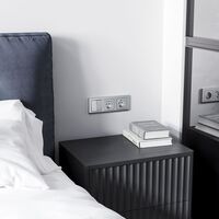 Накладка для розетки USB (серебряный матовый) / Werkel W1179565