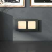 Рамка на 2 поста (черный алюминий, AluMax) / Werkel W0023508
