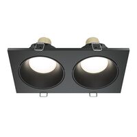 Встраиваемый светильник Zoom GU10 2x10Вт IP 65 / Maytoni DL033-2-02B