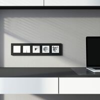 Рамка на 5 постов (черный матовый, Slab) / Werkel W0052908