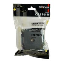 Розетка TV Катрин (графит) / Stekker GLS00-7108-06
