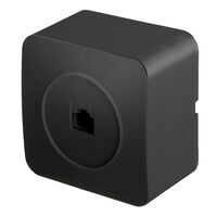 Розетка компьютерная RJ-45 София (черный матовый) / Stekker MST00-20-05