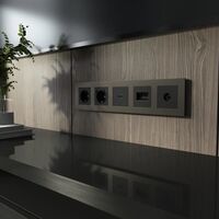 Рамка на 5 постов (бронза матовый, Slab) / Werkel W0052963