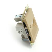 Розетка TV + RJ-45 Катрин (золото) / Stekker GLS00-7106-08