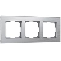 Рамка на 3 поста (алюминий, Aluminium) / WL11-Frame-03