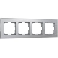 Рамка на 4 поста (алюминий, Aluminium) / WL11-Frame-04