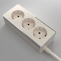 Удлинитель Gallant 3х2К+З, 3м. (слоновая кость) / W6523603