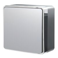 Выключатель одноклавишный Gallant (серебряный) / W5010006