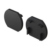 Заглушка для круглого шинопровода, 2 шт. Basity, черный / Maytoni TRA172EC-R-11B