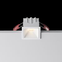 Встраиваемый светильник Alfa LED 3000К 10Вт 50° / Maytoni DL043-01-10W3K-SQ-W-1