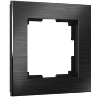 Рамка на 1 пост (черный, Aluminium) / W0011708