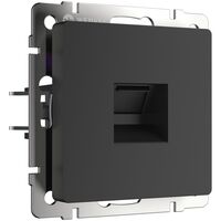 Розетка Ethernet RJ-45 (черный матовый) / W1181008