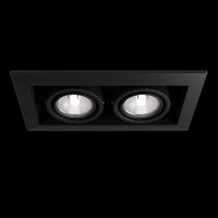 Встраиваемый светильник Metal Modern GU10 2x10Вт / Maytoni DL008-2-02-B