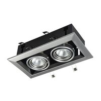 Встраиваемый светильник Metal Modern GU10 2x10Вт / Maytoni DL008-2-02-S