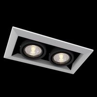 Встраиваемый светильник Metal Modern GU10 2x10Вт / Maytoni DL008-2-02-W