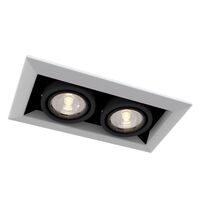 Встраиваемый светильник Metal Modern GU10 2x10Вт / Maytoni DL008-2-02-W