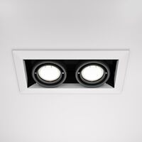 Встраиваемый светильник Metal Modern GU10 2x10Вт / Maytoni DL008-2-02-W
