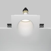 Встраиваемый светильник Gyps Modern GU10 10Вт / Maytoni DL001-WW-01-W