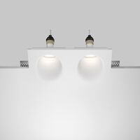 Встраиваемый светильник Gyps Modern GU10 2x10Вт / Maytoni DL002-WW-02-W