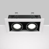 Встраиваемый светильник Metal Modern GU10 2x10Вт / Maytoni DL008-2-02-W