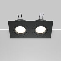 Встраиваемый светильник Atom GU10 2x10Вт / Maytoni DL024-2-02B