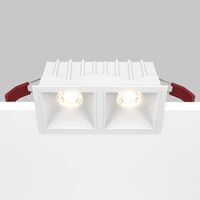 Встраиваемый светильник Alfa LED 3000K 2x10Вт 36° / Maytoni DL043-02-10W3K-SQ-W