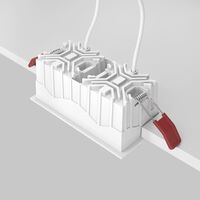 Встраиваемый светильник Alfa LED 4000K 2x10Вт 36° / Maytoni DL043-02-10W4K-SQ-W
