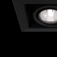 Встраиваемый светильник Metal Modern GU10 2x10Вт / Maytoni DL008-2-02-B