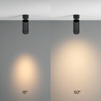 Потолочный светильник Focus Zoom 3000K 1x12W 15°-50° / Maytoni C055CL-L12W3K-Z-B