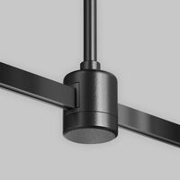 Крепление потолочное Short 78мм с прямым коннектором питания Flarity черный / Maytoni TRA156C-IPC1-B