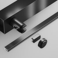 Основание настенное Wall для блока питания с вводом питания Flarity черный / Maytoni TRA155CW-BB-B