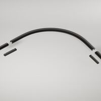 Коннектор радиусный R300 Basity, черный / Maytoni TRA172CL-R300-11B