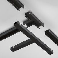Т- образный коннектор накладной Basity, черный / Maytoni TRA172CT-11B