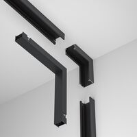Коннектор угловой внутренний, накладной Basity, черный / Maytoni TRA172ICL-11B