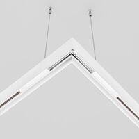 Коннектор питания угловой 15 см Exility белый / Maytoni TRA034CPC-42W-15