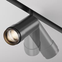 Трековый светильник Focus Zoom Exility 3000K 12Вт 15-50° / Maytoni TR211-1-12W3K-Z-B