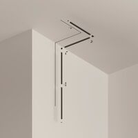 Шинопровод 2м Radity встраиваемый черный / Maytoni TRA084MP-12B