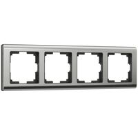 Рамка на 4 поста (глянцевый никель, Metallic) / W0041602