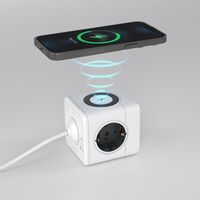 Розеточный блок 3-местный + 3 USB + беспроводная зарядка / W6513501