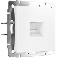 Розетка Ethernet RJ-45 cat. 6A экранированная (белый матовый) / Werkel W5120001