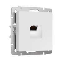 Розетка Ethernet RJ-45 cat. 6A экранированная (белый матовый) / Werkel W5120001