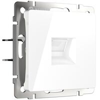 Розетка Ethernet RJ-45 cat. 6A экранированная (белый) / Werkel W5120101