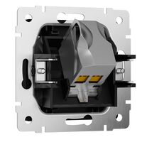 Розетка Ethernet RJ-45 cat. 6A экранированная (черный матовый) / Werkel W5120108