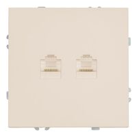Розетка RJ-45 двойная Эмили (кашемир) / Stekker RST00-5111-08