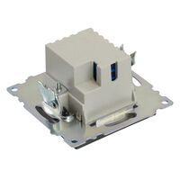 Розетка USB тип A+C Катрин (графит) / Stekker GLS10-7116-06