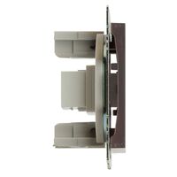 Розетка HDMI Катрин (шоколад) / Stekker GLS00-7118-04