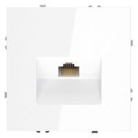 Розетка компьютерная RJ45 кат.6 S70 (белый глянцевый) / Voltum VLS060101